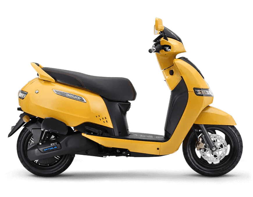 TVS iQube S Lemon for rent at Noabike